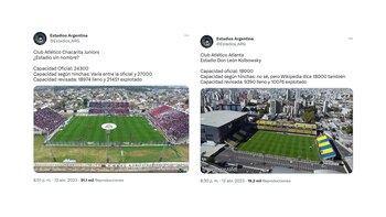 Los resultados de los estadios
