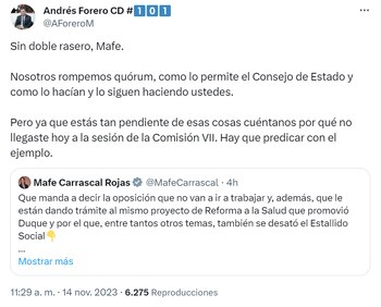 El congresista del Centro Democrático