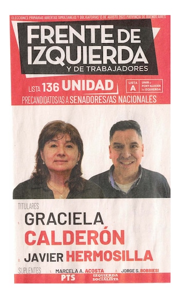 La boleta oficial de la