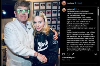 Madonna compartió su admiración por