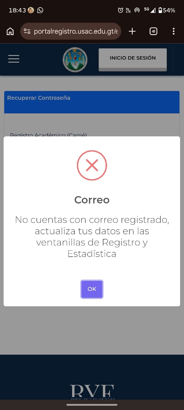 Los estudiantes afectados por la eliminación de matrículas en la USAC aseguran que no existe rastro informático de sus registros académicos. (Cortesía)