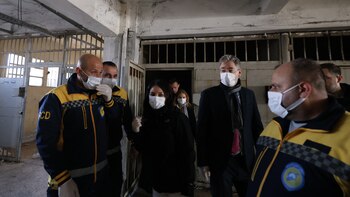 Los cancilleres de Francia y