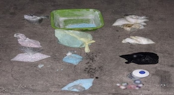 Parte de lo hallado por