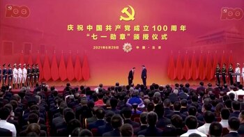 Xi Jinping condecoró a miembros de su régimen