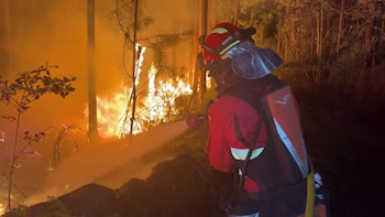 Vídeo: la UME despliega casi 400 militares entre Girona y Portugal para combatir los incendios y el Ejército del Aire se une a la lucha contra el fuego