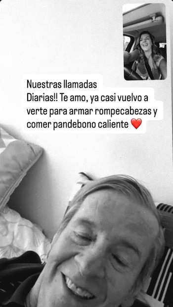 Las videollamadas hacen parte de la cotidianidad - crédito @carolinacruzosorio/Instagram
