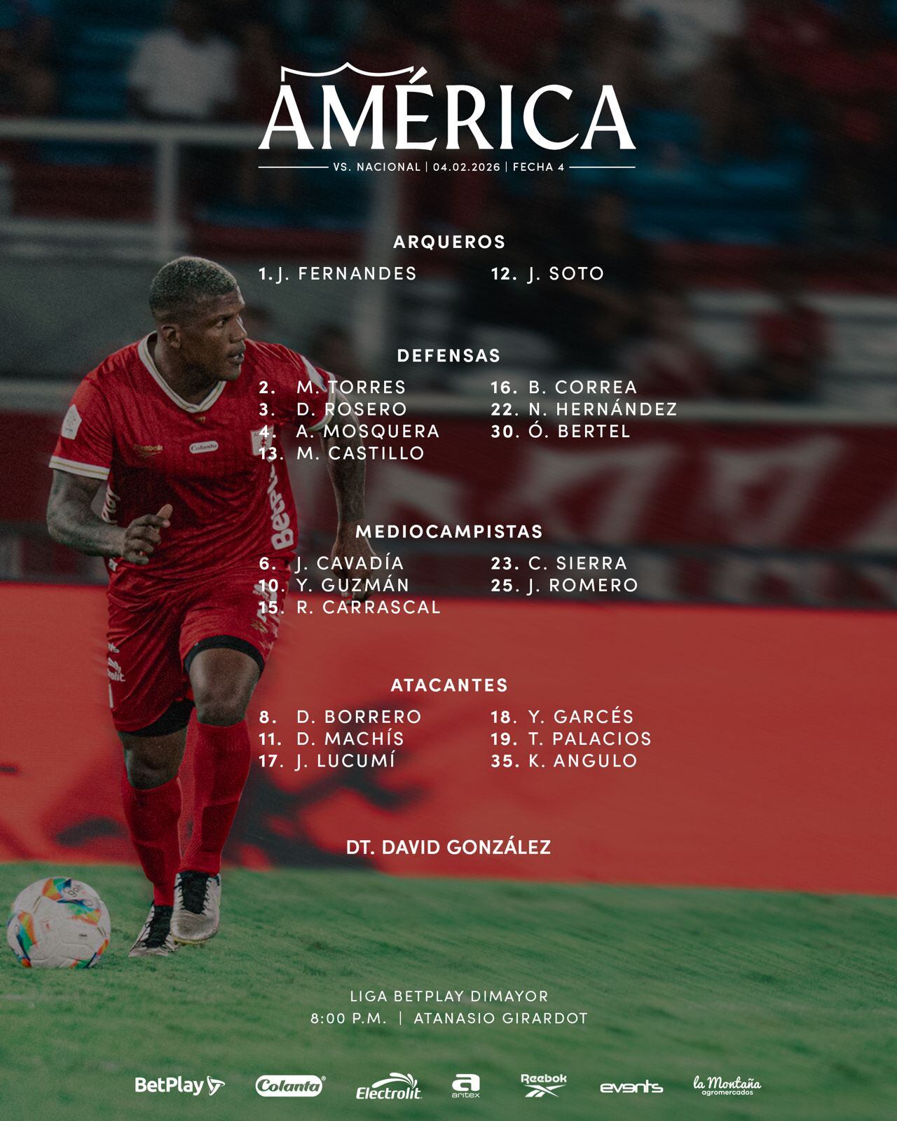 - crédito Jefatura de Prensa de América de Cali