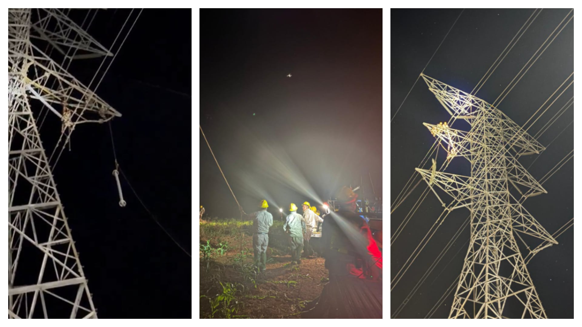 Dese la noche de este lunes jubo un mega apagón en Yucatán, Campeche, Quintana Roo y Chiapas Foto: CFE