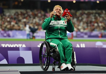 La mexicana ya suma medallas paralímpicas de bronce en Tokio 2020 y París 2024. REUTERS/Umit Bektas