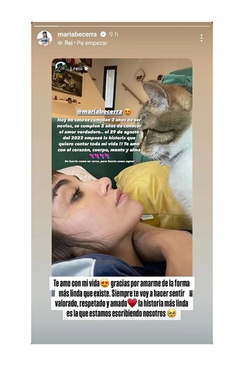 En 2024, María Becerra compartió