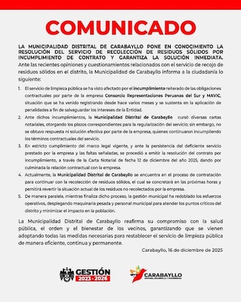 Comunicacio de la Municipalidad de