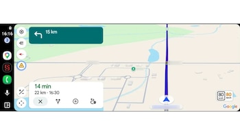 Velocímetro de Google Maps en Android Auto