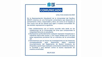 Representación estudiantil de la Universidad