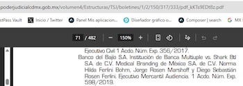 Infobae México corroboró que la familia de Diego Sebastián, fue mencionada en las demandas de los bancos contra la empresa Shark Btl