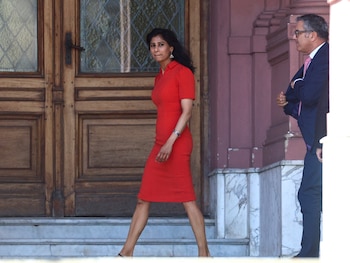 Gita Gopinath, durante su visita