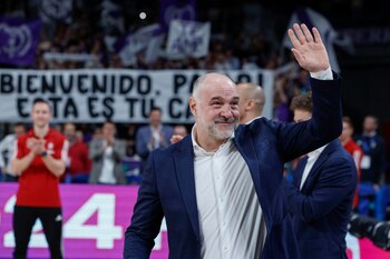 Pablo Laso emocionado en su