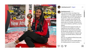 Daniela Múñoz se despidió de