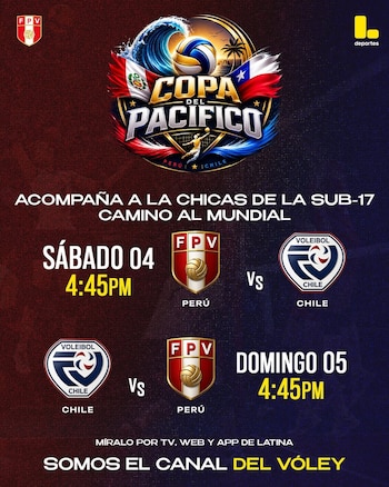 Horarios de los duelos por la Copa del Pacífico. Crédito: Instagram Latina TV.
