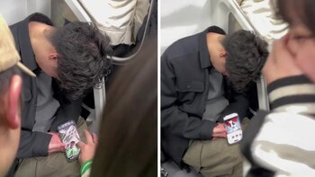 Virales- se quedó dormido en el subte