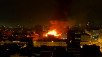 El incendio fue de tales