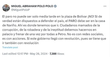 Miguel Polo Polo ha llamado
