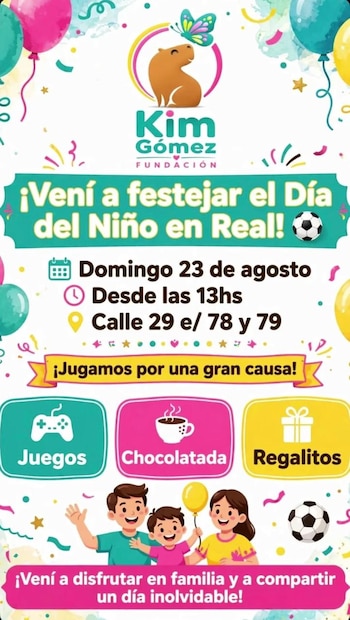 La Fundación Kim Gómez tendrá su primera presentación pública este domingo en Altos de San Lorenzo