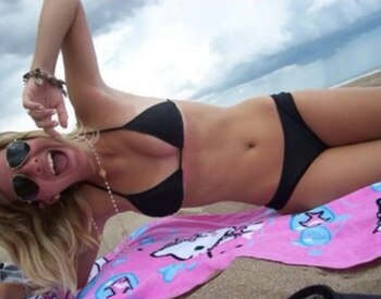 La China Suárez con la