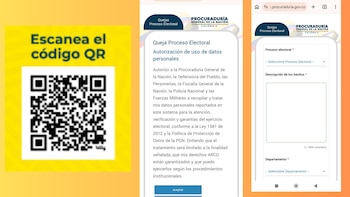 Este es el código QR que debe ser escaneado para reportar cualquier situación concerniente a las votaciones - crédito Procuraduría