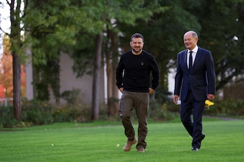 Zelensky es recibido por Olaf