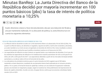 En las minutas del Banco