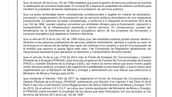 Consideraciones de la resolución impulsada por el Ministerio de Minas y Energía - crédito @Juan_EspinalR/X