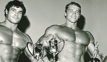 Columbu y Schwarzenegger compartieron entrenamientos