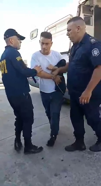 El detenido, Hugo David Castillo