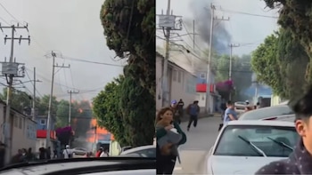 Explota gasera en El Ranchito, Coacalco: videos muestran llamas y columnas de humo