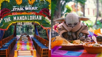 “Baby Yoda” de Star Wars: The Mandalorian & Grogu anda en Xochimilco y paseando por CDMX
