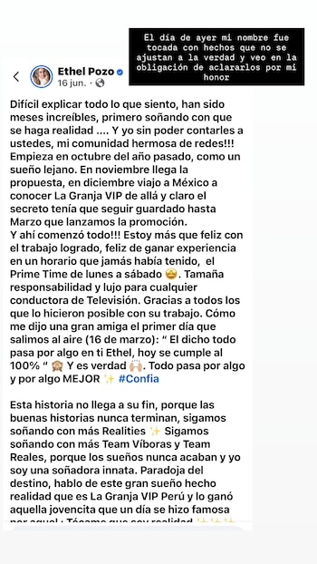 Barboza aseguró que la decisión de quedarse en América Televisión fue comunicada “una semana antes” del último programa.