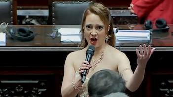 Sorpresivo momento en Diputados: una soprano internacional cantó el himno nacional