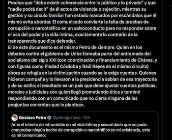 José Obdulio Gaviria - crédito @JOSEOBDULIO/X