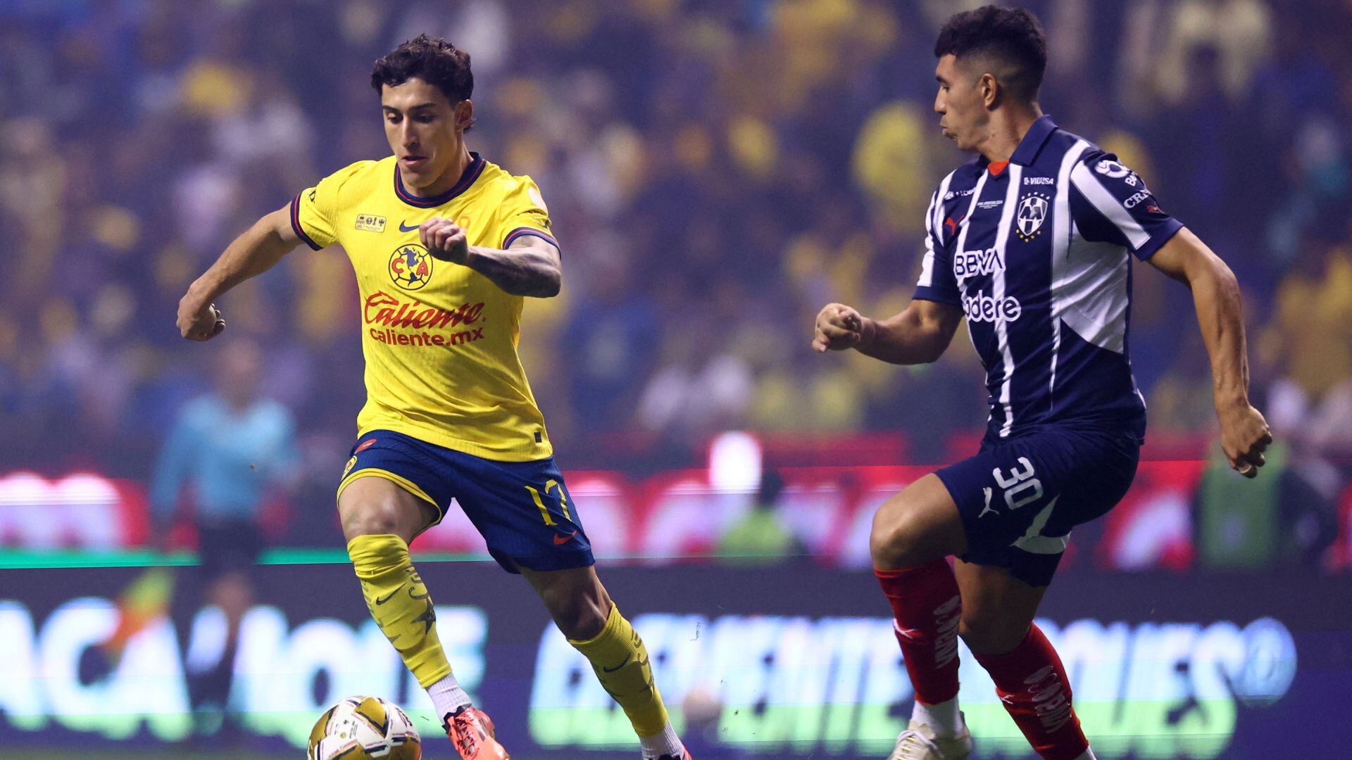 Águilas y Rayados se enfrentan en los cuartos de final de la Liga Mx. (REUTERS/Raquel Cunha)