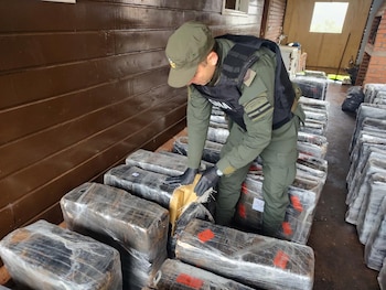 Los gendarmes detectaron una reacción