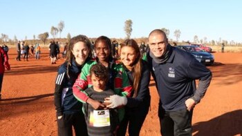 Olympians Run With Indigenous Athletes