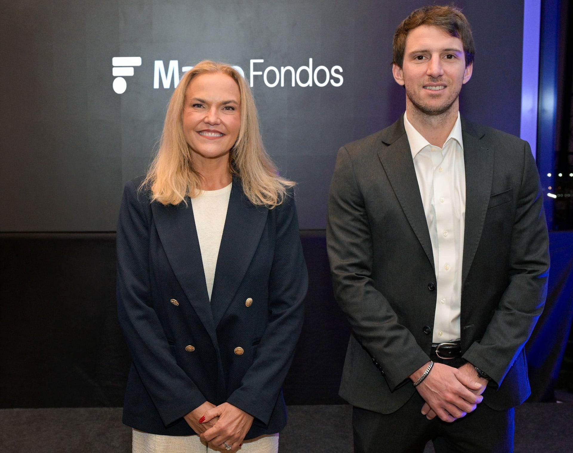 Pilar Gómez Bravo, CIO de renta fija de MFS y Mateo Brito, Presidente de Macro Fondos