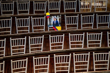 El senador colombiano Miguel Uribe