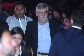 Dirigentes presentes en el acto