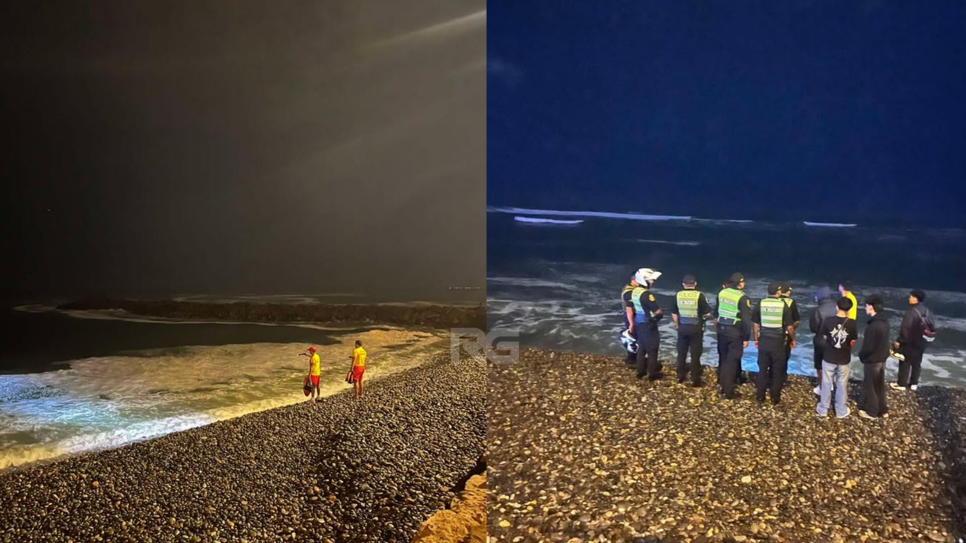 Serenazgo de Miraflores inicia labores de búsqueda tras ser alertado por los amigos de la víctima. Foto: X Roger García