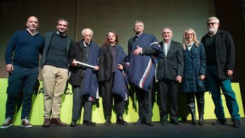 Durante la apertura del festival,