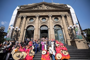 Clara Brugada expuso ante el Congreso la Ley de Relaciones Inquilinarias y Rentas Justas. (Foto: jefatura gobierno CDMX)