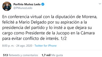 El legislador hizo un señalamiento