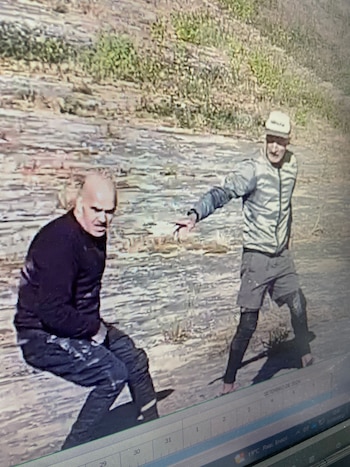 Captura de las cámaras de videovigilancia de dos de los presos durante la fuga. (SNCGP)