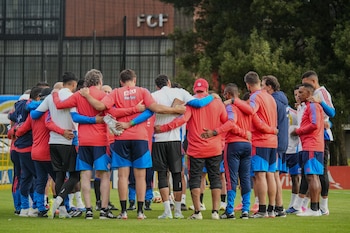 La selección Colombia entrenará en Bogotá hasta el 2 de junio, día en el que viajarán a San Diego para el partido amistoso contra Jordania - crédito FCF